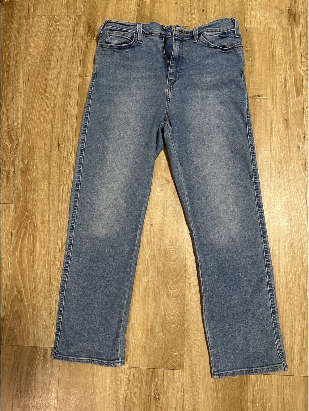 Signature Levi Strauss Heritage High-Rise Straight Blue Jeans Women Size 10/W30